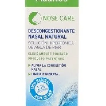  - Agua de mar que sirve para descongestionar la nariz en procesos catarrales y gripales.