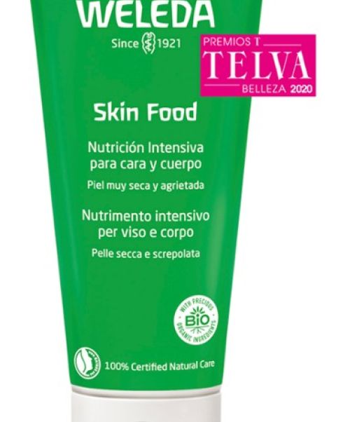  Skin Food Weleda - Es una crema para el cuidado reparador intensivo de las zonas agrietadas, irritadas o dañadas de cara y cuerpo. Indicada para el cuidado diario de cara y cuerpo. Nutre y repara.