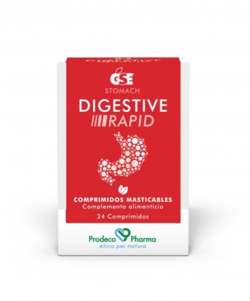 Stomach Digestive Rapid  - Enzimas digestivas para mejorar la digestión. Mejora la dificultad digestiva, pesadez estomacal, hinchazón, gases y la somnolencia postprandial.