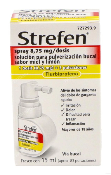 Strefen 8.75mg spray miel limón Strefen 8.75mg spray miel limón