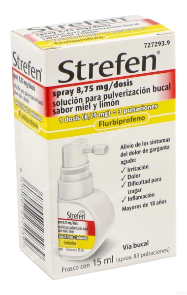 Strefen 8.75mg spray miel limón