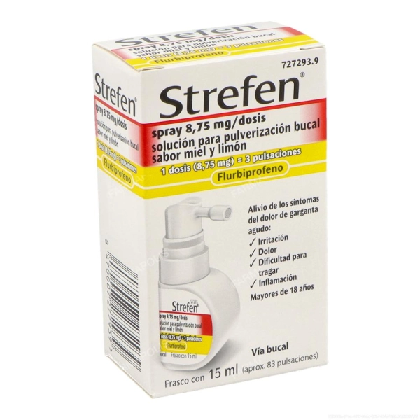 Strefen 8.75mg spray miel limón Strefen 8.75mg spray miel limón