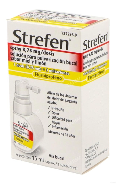 Strefen 8.75mg spray miel limón