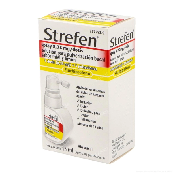 Strefen 8.75mg spray miel limón