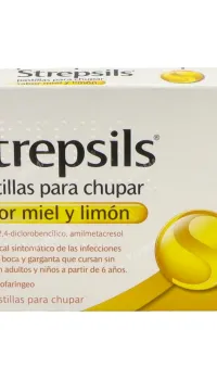 Strepsils miel y limón