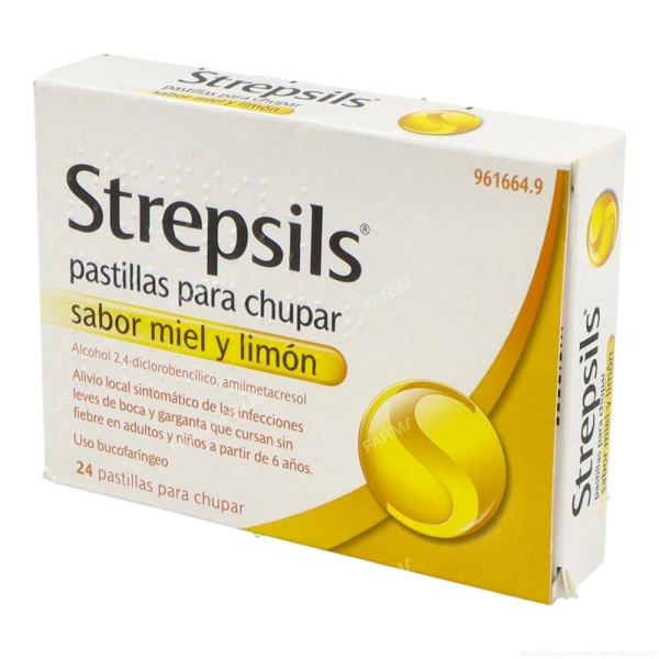 Strepsils miel y limón