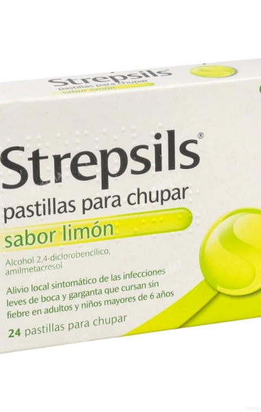 Strepsils sabor limón