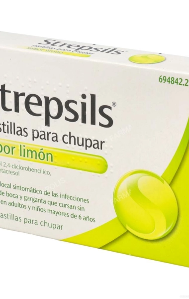 Strepsils sabor limón