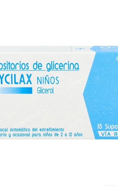 Supositorios glicerina glycilax niños