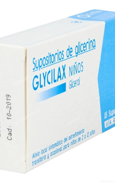 Supositorios glicerina glycilax niños