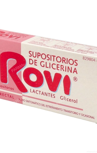 Supositorios glicerina rovi lactantes 