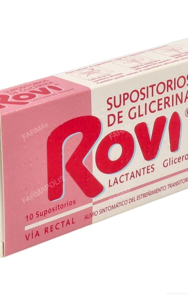 Supositorios glicerina rovi lactantes 