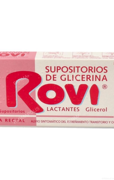 Supositorios glicerina rovi lactantes 