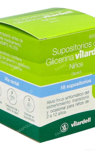 Supositorios glicerina vilardell niños tarro