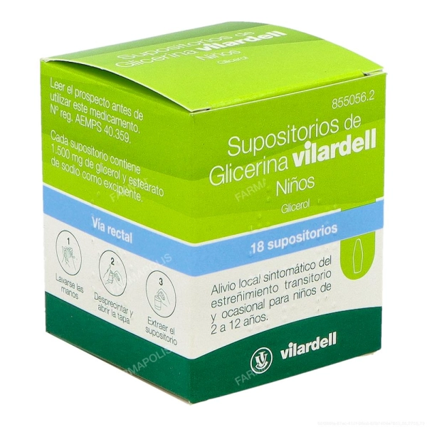 Supositorios glicerina vilardell niños tarro