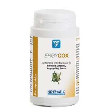 ergycox - Analgésico y antiinflamatorio natural. Complemento alimenticio a base de extractos de plantas con propiedades beneficiosas reconocidas en los procesos inflamatorios y dolorosos. 