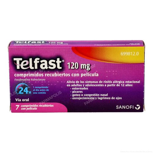  - Comprimidos para tratar diferentes síntomas derivados de la alergia, como lagrimeo, moqueo, congestión y estornudos.