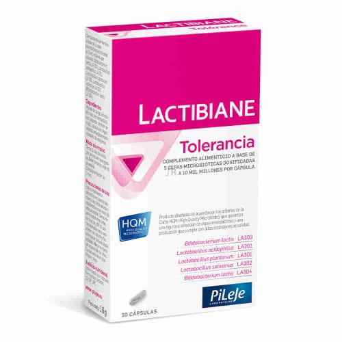  - Probiótico para casos de intolerancia alimentaria. Contribuye al bienestar digestivo. 