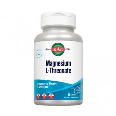  - Magnesio en forma de sal de treonato, ideal para el sistema nervioso ya que atraviesa la barrera hematoencefálica. Si lo comparamos con otras sales de magnesio destaca por su capacidad de actuar en el cerebro, mejorar la memoria, reducir el estrés cerebral o apoyar el sueño.
