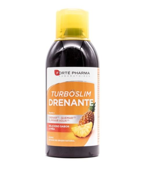 TURBOSLIM DRENANTE Sabor Piña - Drenante, favorece la eliminación de líquidos, grasas y toxinas para facilitar la pérdida de peso.