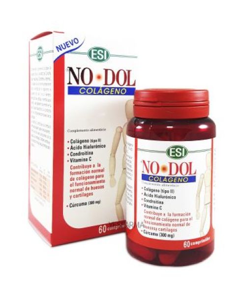 No dol Colágeno - Protector del cartílago articular evitando su deterioro. Ayuda al bienestar de las articulaciones y evita su deterioro. Ideal para gente que empieza a tener dolores de rodilla, muñecas y articulaciones en general... tanto para deportistas como para gente que quiere cuidarse.<br>