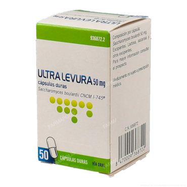  - Probióticos a base de Saccharomyces boulardii CNCM I-745. Se recomienda tomar durante la toma de antibióticos para paliar los efectos secundarios. Válidos para gastroenteritis, diarreas, descomposición o cualquier problema digestivo. 