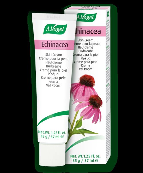 Crema Echinacea - Crema hidratante para la piel. A base de extracto de echinacea purpurea fresca. Cultivo biológico certificado. 
