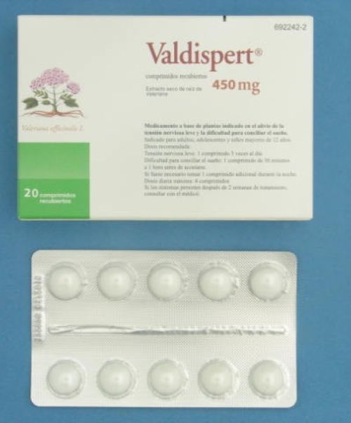 Valdispert 450 mg  - Valeriana para tratar tanto los estados de nerviosismo e irritabilidad, como la ansiedad y el insomnio ocasional. 