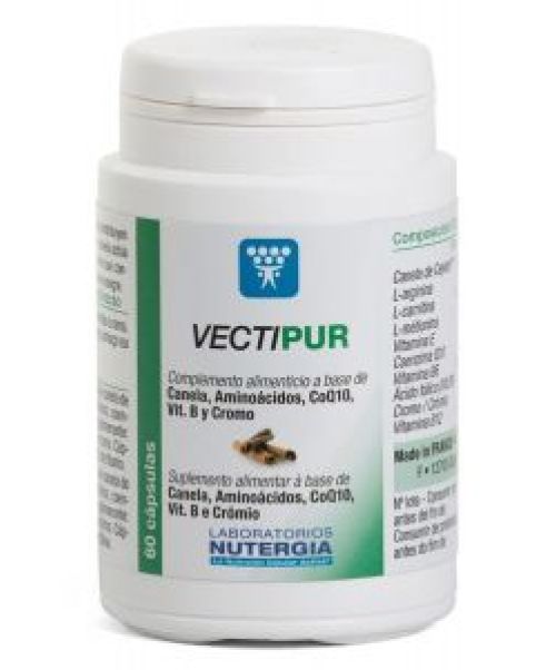 Vectipur - Es un complemento nutricional indicado para ayudar a controlar el matabolismo de los azúcares.