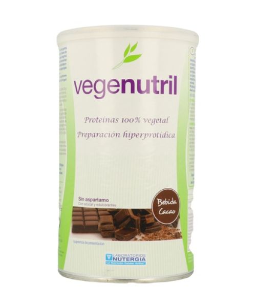 Vegenutril (Sabor de Cacao) - Vegenutril (Sabor de Cacao) aporta energía necesaria para mantener el cuerpo activo y controlar el peso.