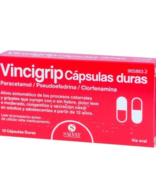 Vincigrip  - Tratan los síntomas gripales o catarrales. Gracias a su composición actúa frente el resfriado, la congestión y el malestar general. 