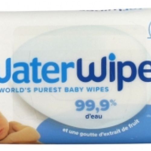  - con 99.9% de agua y una gota de extracto de fruta para la higiene diaria de bebés y niños.