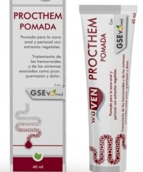 waVEN Procthem pomada  - Alivia el dolor, escozor y picor de las hemorroides protegiendo la mucosa. Reduce las molestias y la inflamación de manera efectiva.<br>