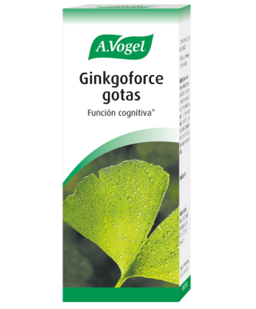 Ginkgoforce - Mejora la microcirculación. Es un preparado que se recomienda para problemas debidos a la arteriosclerosis como la pérdida de la memoria, falta de concentración y de atención y también actúa con grandes resultados en problemas debidos a la falta de irrigación cerebral.
