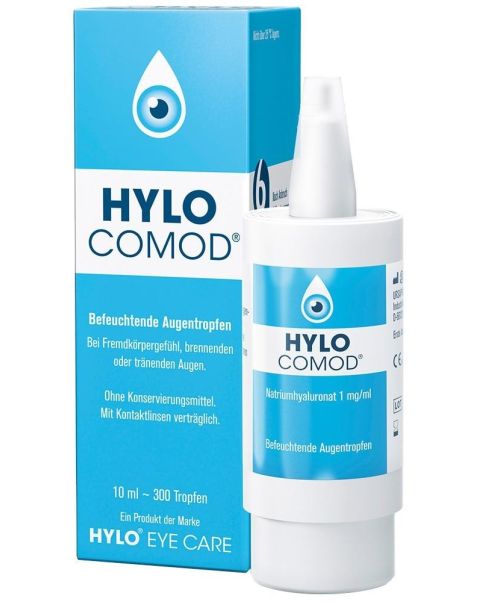 Hylo Comod - Colirio para sequedad ocular que proporcionan una lubricación ocular óptima.