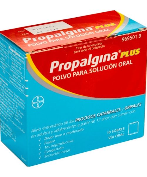 Propalgina plus  - Calman los sintomas de la gripe. Ayuda a disminuir los síntomas de resfriado, fiebre, catarro, rinitis, sinusitis, mocos y malestar general.