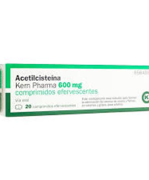 Acetilcisteína Kern Pharma 600 mg   - Ayudan a fluidificar y expulsar la mucosidad (tanto mocos como flemas).