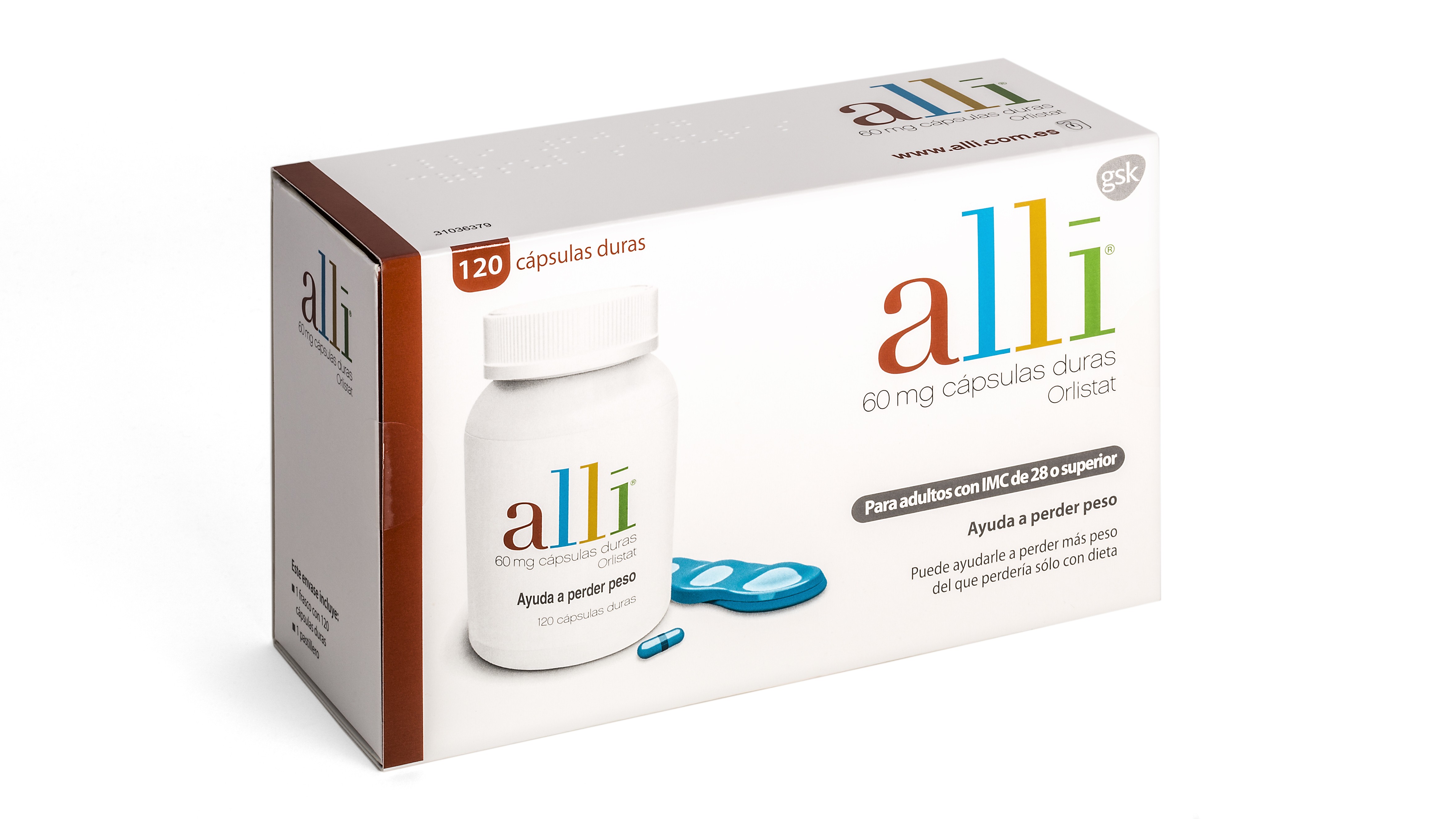Alli 60 mg 120 cpsulas para ayudar a bajar de peso | Olaiz