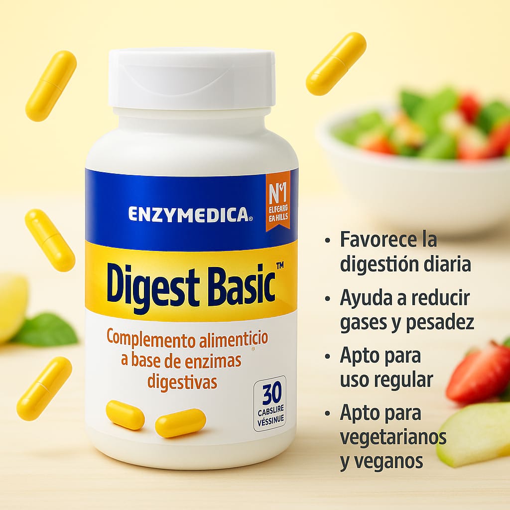 Comprar Digest basic 30 cápsulas de enzymedica | Farmacia