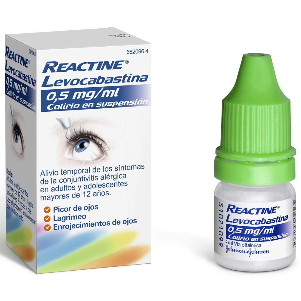 Reactine levocabastina colirio 4ml comprar al mejor precio farmacia