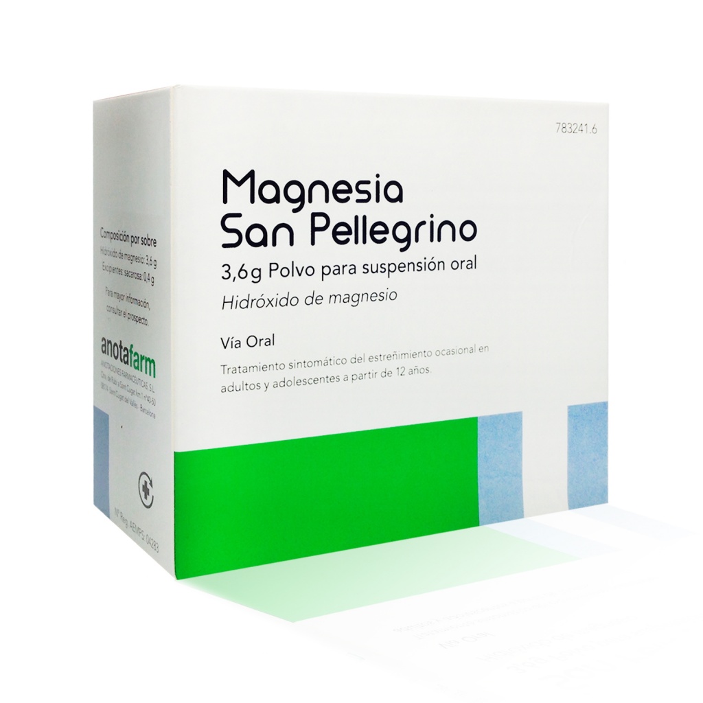 Magnesia san pellegrino 3.6 g 20 sobres al mejor precio Olaiz